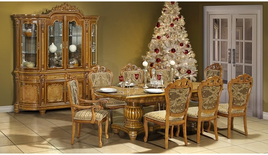 10 PIECE DA VINCI DINNING ROOM SUITE 