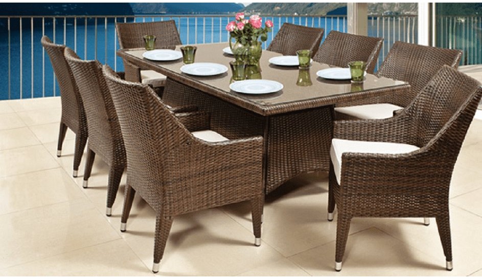 9 PIECE VIOLA PATIO SET 