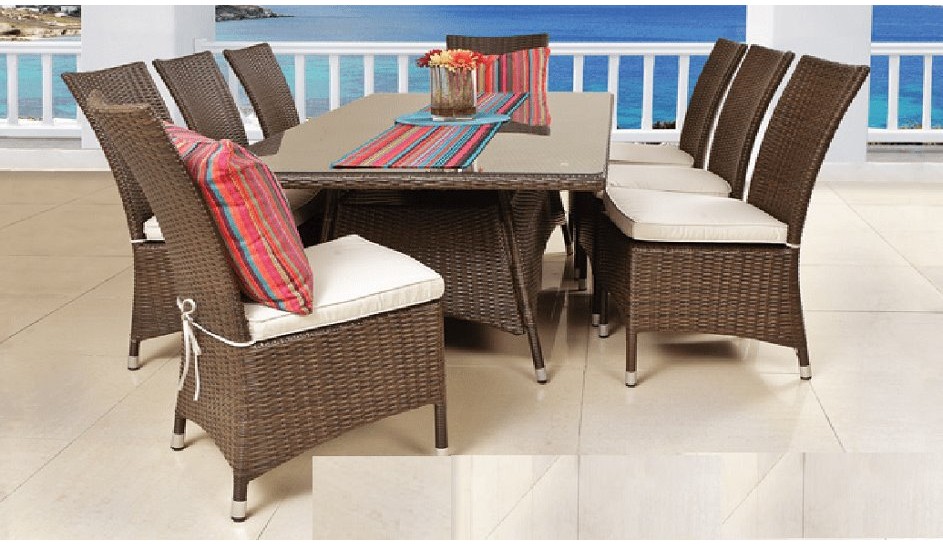 9 PIECE SALVADORE PATIO SET 