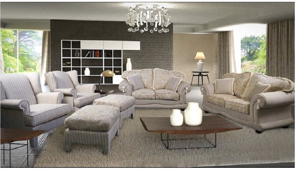6 PIECE LOUISE LOUNGE SUITE
